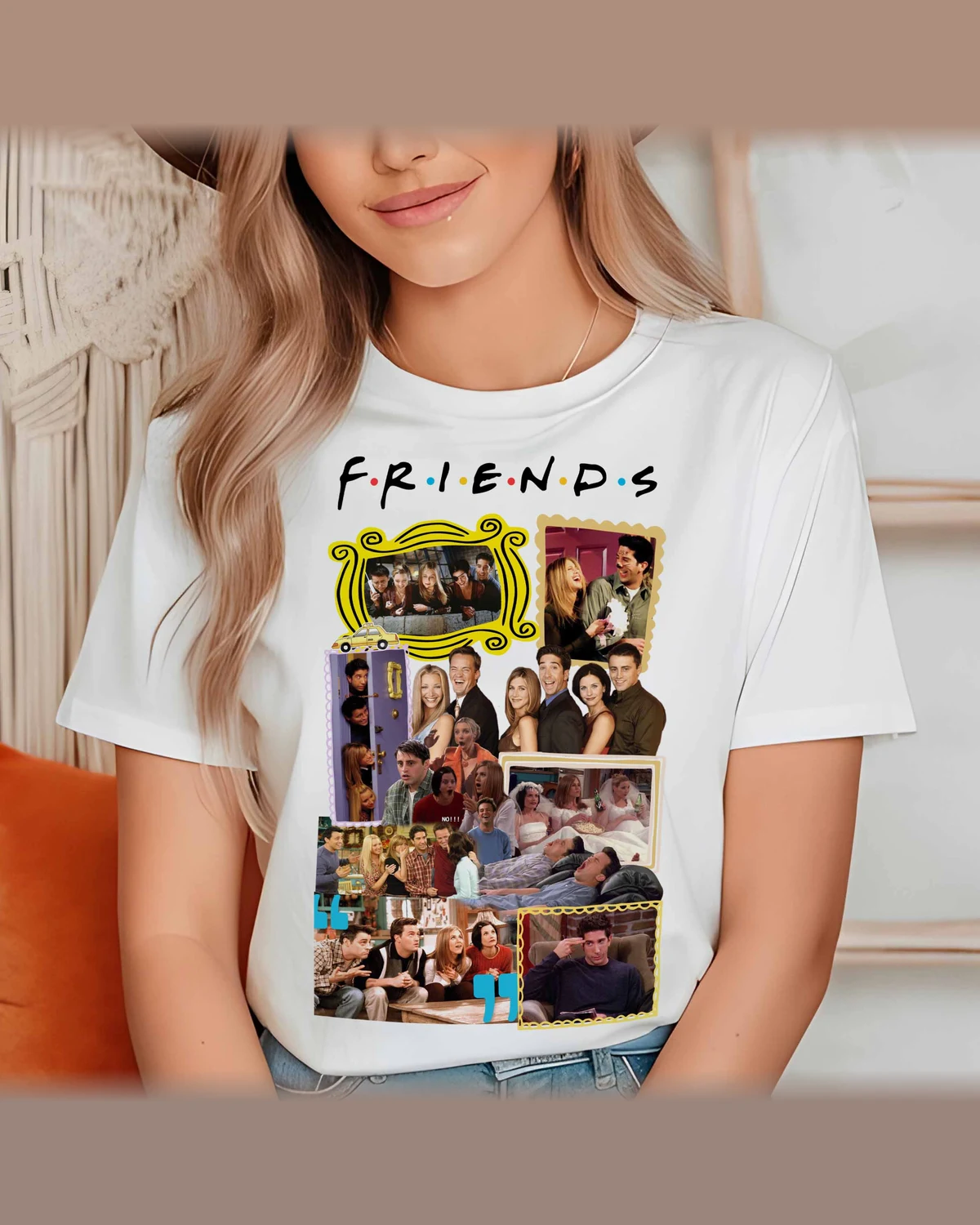 Friends TV Show Collage T-Shirt for Adults and Kids