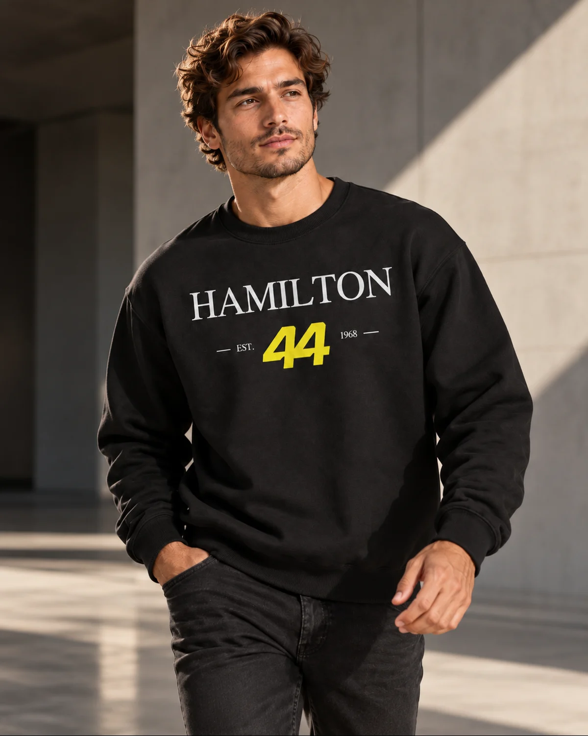 Lewis Hamilton 44 Sweatshirt, F1 Fan Crewneck for Adults and Kids