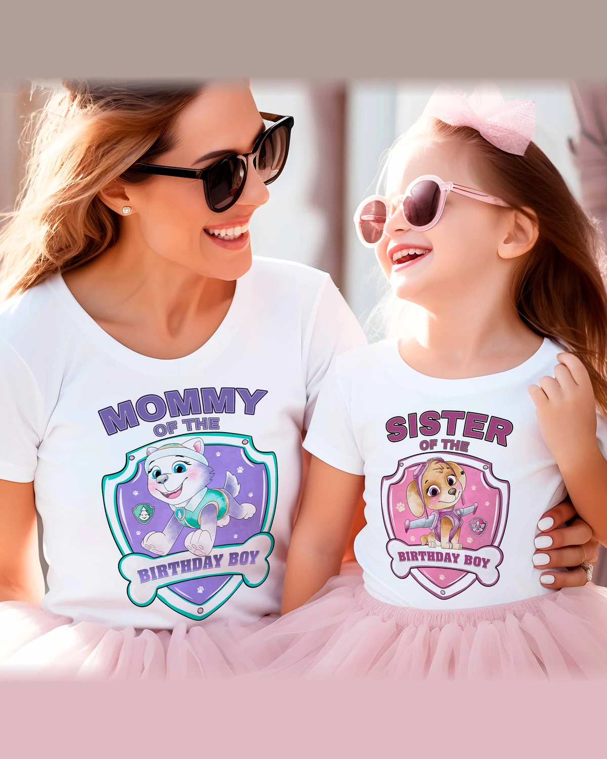 Paw Patrol Family Birthday T-Shirts with Custom Name, Matching Shirts